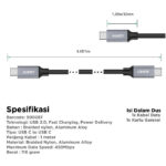 CB-CD5 Cable 1M Braided Type C to C - Image 7