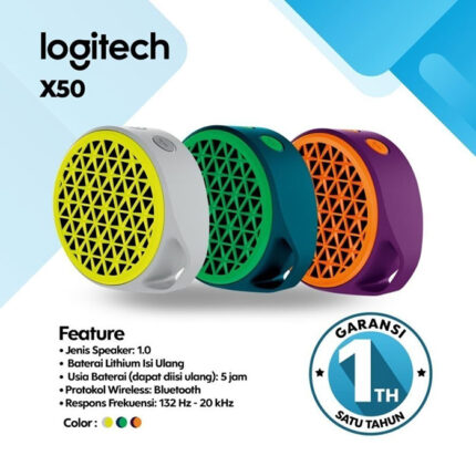 Logitech X50 Wireless Speaker Bluetooth Original - Yellow