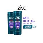 Zinc Men Shampoo Anti Hair Fall 340ml x 2 pcs